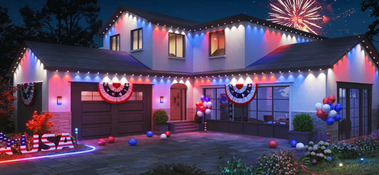 4th of July event lighting